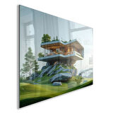 Mesleki Cam Tablo - Mimar - Yatay Motif 07-154