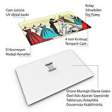 Mesleki Cam Tablo - Modacı - Yatay Motif 08-176