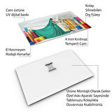 Mesleki Cam Tablo - Modacı - Yatay Motif 08-189