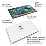 Mesleki Cam Tablo - Öğretmen - Yatay Motif 11-114