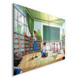 Mesleki Cam Tablo - Öğretmen - Yatay Motif 11-187