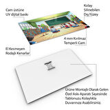 Mesleki Cam Tablo - Öğretmen - Yatay Motif 11-187