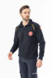 112 Acil Tıp Teknisyeni Uzun Kol Fermuarlı Sweatshirt Unisex (ATT005)