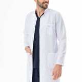 Hakim Yaka Erkek Doktor Önlüğü Alpaka Kumaş Uzun Boy (BEO103)