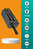 Meleners® 30000 Mah 22,5w Süper Hızlı Lightning ve Tyype C Powerbank