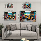 Mesleki Cam Tablo - Galerici - Yatay Motif 13-105