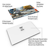 Mesleki Cam Tablo - Müteahhit - Yatay Motif 14-129