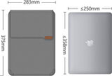 Nillkin 15.6" Dizüstü Bilgisayar Kılıfı [Ayarlanabilir Dizüstü Bilgisayar Standı ve Fare Altlığı] İş Darbeye Dayanıklı PU Laptop Çantası 16" / 15" MacBook Pro 15.6" Dell Lenovo HP Acer Samsung// Vegan deri//