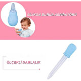 8 Parça Bebek Bakım Seti Mavi Renk