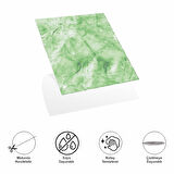 Decohandy 30x30 Cm Pvc Duvar Karosu 4'Lü Paket - Yeşil Mermer