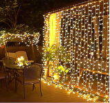 3*2 Perde Led Sarı Işık 
