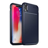 Smcase iPhone XR Kılıf Ultra Soft Negro Karbon Silikon 
