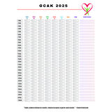 Diyabet Kan Şekeri Takip Çizelgesi Defteri A Kalite Özel Tasarım 12 Aylık 2025