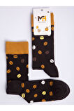 MRHERO Çok Renkli Unisex Tekli Paket Coffee-Bean Temalı Soket Renkli Çorap 1054-MH KAHVE ÇEKİRDEĞİ