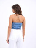 6991 KOT BLUZ-MAVİ