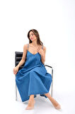 7349 KOT ELBİSE-MAVİ