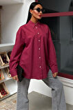 Klasik Oversize Poplin Gömlek 3421
