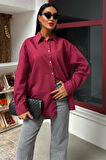Klasik Oversize Poplin Gömlek 3421