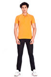 Erkek Polo Yaka Tişört Hardal %100 Pamuk Slim Fit POLO T-SHİRT NCS JEANS 1055