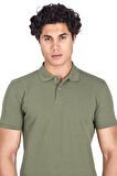 Erkek Polo Yaka Tişört Açık Haki %100 Pamuk Slim Fit POLO T-SHİRT NCS JEANS 1055
