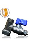 Aqua Mur Su Arıtma Şebeke Giriş Baglantı 3/8 Mini Küresel Vana