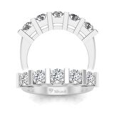 0,70 Karat Pırlanta Beştaş Yüzük