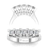 0,50 Karat Pırlanta Beştaş Yüzük