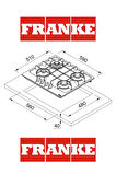 Franke Maris FHMA 604 3G DC MB C Matt Black Gazlı Ankastre Ocak