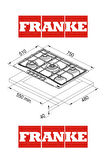 Franke Trendline FHTL 755 4G TC OA C Avena Ankastre Ocak