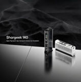 Sharge 140W - Yüksek Güçlü ve Şeffaf Tasarımlı Powerbank - Siyah