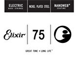 Elixir NANOWEB Coating Long Scale Tek Bas Gitar Teki (.075)