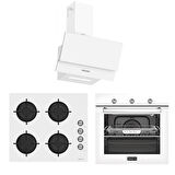 Tecna Beyaz Ankastre Set (F-8166 O-8451 D-8811)