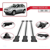 ) Pre-Facelift 2010-2013 Arası ile Uyumlu FLY Model Ara Atkı Tavan Barı Gri 3 Adet