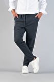 Erkek Pantolon Beli Lastikli  Slim Fit Esnek Likralı Basic Pamuklu Jogger
