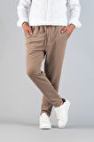 Erkek Pantolon Beli Lastikli  Slim Fit Esnek Likralı Basic Pamuklu Jogger