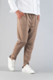 Erkek Pantolon Beli Lastikli  Slim Fit Esnek Likralı Basic Pamuklu Jogger
