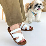 Kooni Beyaz Cilt Terlik