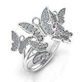 0,40 Karat Pırlanta Kelebek Yüzük