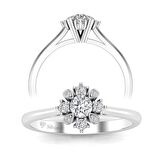 0,25 Karat Pırlanta Fantezi Star Yüzük