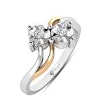 Pırlanta Çift Taşlı Yüzük