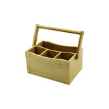 TAŞIMA KULPLU - 3+1 BÖLMELİ   TEZGAH ÜSTÜ  BAMBU - AHŞAP KAŞIKLIK 