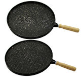 ÇİFT TARAFLI DÖKÜM GRANİT BAZLAMA - GÖZLEME TAVASI 36CM 