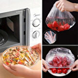 100 Adet Tazeliği Koruyan Tencere ve Tabak Bonesi  Çok Amaçlı Kullan At Tabak Bonesi 