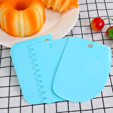 Pasta Hamur Şekillendirici Spatula Kesici Kazıyıcı Dekoratör Set 