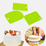 Pasta Hamur Şekillendirici Spatula Kesici Kazıyıcı Dekoratör Set 
