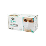 50PCS BEYAZ CERRAHİ YÜZ MASKESİ (4490)