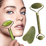 Yeşim Taşı Çift Taraflı Cilt Masaj Aleti (4490)