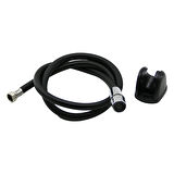 SİYAH PLASTİK PERLATÖRLÜ TAHARATMATİK HORTUM  120CM (4490)