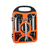 7 PCS CIRCIR KOMBİNE ANAHTAR SETİ 8-10-12-13-14-17-19MMPLASTİK TAŞIMA ÇANTALI (4490)