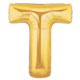 T Harf Folyo Balon Altın Renk  40 inç (4490)